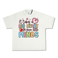Pistachio it takes a big heart for shape little minds Urban Heavy Tee - MaliasSmallBusiness