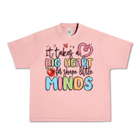 Salmon it takes a big heart for shape little minds Urban Heavy Tee - MaliasSmallBusiness