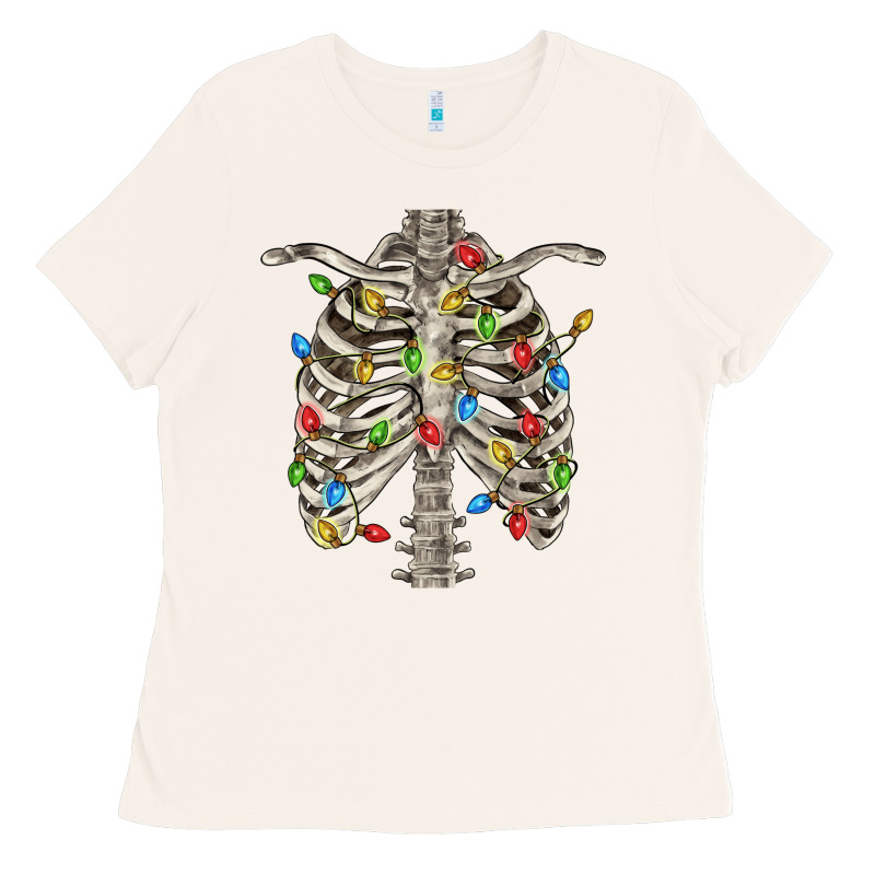 Christmas Rib Cage Ladies Tee by FaDigitalArtStudio | Teevron