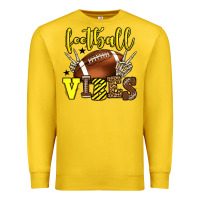 Lemon Football vibes yellow and black team color Premium Sweatshirt - HowdyJamesFarm