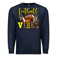 Navy Football vibes yellow and black team color Premium Sweatshirt - HowdyJamesFarm