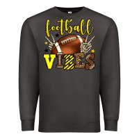 Smoke Football vibes yellow and black team color Premium Sweatshirt - HowdyJamesFarm