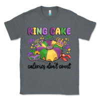 Charcoal Heather king cake calories don't count Classic Tee - MaliasSmallBusiness