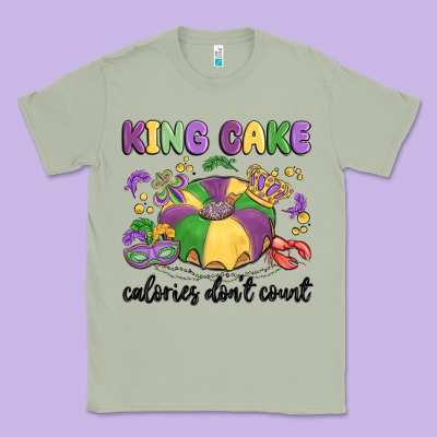 King Cake Calories Don't Count Classic Tee Designed By Maliassmallbusiness
