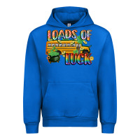 Cobalt Loads of luck with school bus St. Patrick's Day Urban Hoodie - FaDigitalArtStudio