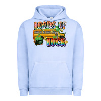 Pigment Grape Ice Loads of luck with school bus St. Patrick's Day Urban Hoodie - FaDigitalArtStudio