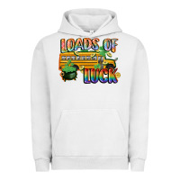 Pigment Lunar Rock Loads of luck with school bus St. Patrick's Day Urban Hoodie - FaDigitalArtStudio