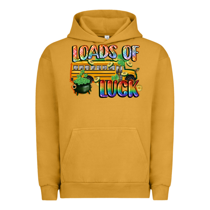 Loads Of Luck With School Bus St. Patrick's Day Urban Hoodie by FaDigitalArtStudio | Teevron