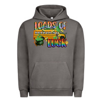 Pigment Tornado Loads of luck with school bus St. Patrick's Day Urban Hoodie - FaDigitalArtStudio