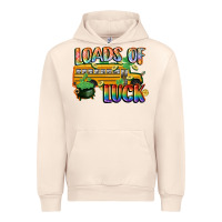 Sandshell Loads of luck with school bus St. Patrick's Day Urban Hoodie - FaDigitalArtStudio