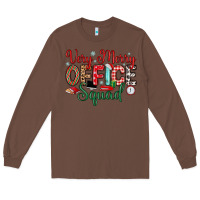 Chestnut very merry office squad Long Sleeve Tee - MaliasSmallBusiness