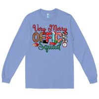 Colony Blue very merry office squad Long Sleeve Tee - MaliasSmallBusiness