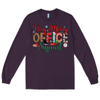 Plum very merry office squad Long Sleeve Tee - MaliasSmallBusiness