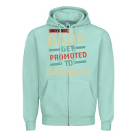 Seafoam Only Great Dads Get Promoted To Grandad Zipper Hoodie - Bettercallsaul