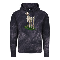 Cloud Black Kiko Goat Vintage Hoodie - LillyAllenDesigns