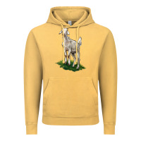 Vintage Mustard Kiko Goat Vintage Hoodie - LillyAllenDesigns