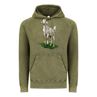Vintage Olive Kiko Goat Vintage Hoodie - LillyAllenDesigns