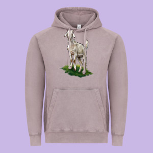 Kiko Goat Vintage Hoodie Designed By Lillyallendesigns