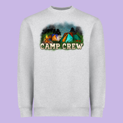 Camp Crew Heavyweight Sweatshirt Designed By Nancycooperartshop