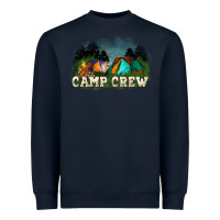 Navy camp crew Heavyweight Sweatshirt - NancyCooperArtShop