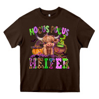 Chocolate Brown hocus pocus heifer Heavy Core Tee - AdoDesignShop