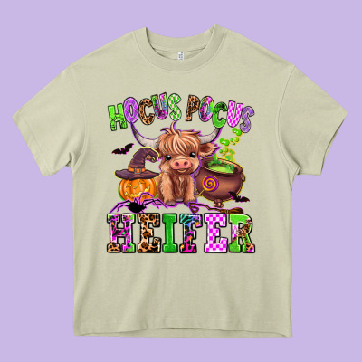 Hocus Pocus Heifer Heavy Core Tee Designed By Adodesignshop