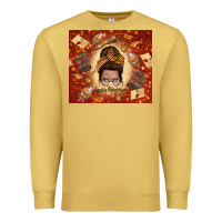 Antique Gold wizard head mom Premium Sweatshirt - TumblerDesignByShophia