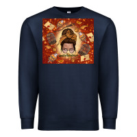 Navy wizard head mom Premium Sweatshirt - TumblerDesignByShophia