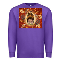 Purple wizard head mom Premium Sweatshirt - TumblerDesignByShophia