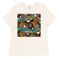 Bone western baby calf seamless pattern Ladies Tee - HRA Design Shop