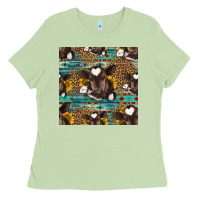 Matcha western baby calf seamless pattern Ladies Tee - HRA Design Shop