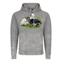 Cloud Rock two baby nigerian dwarf goat Vintage Hoodie - LillyAllenDesigns