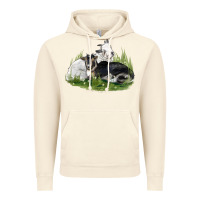 Vintage Artic two baby nigerian dwarf goat Vintage Hoodie - LillyAllenDesigns