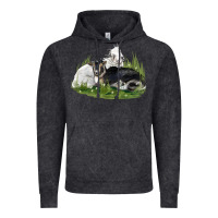 Vintage Black two baby nigerian dwarf goat Vintage Hoodie - LillyAllenDesigns