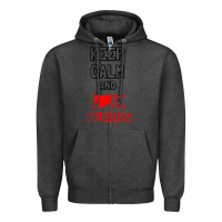 Charcoal Heather Keep Calm And Love Furries Zipper Hoodie - Bettercallsaul