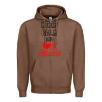 Chestnut Keep Calm And Love Furries Zipper Hoodie - Bettercallsaul