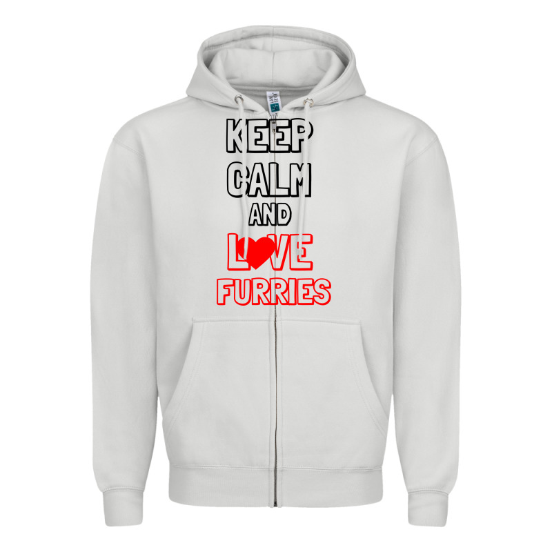Keep Calm And Love Furries Zipper Hoodie by Bettercallsaul | Teevron