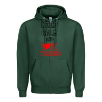 Sports Green Keep Calm And Love Furries Zipper Hoodie - Bettercallsaul