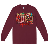 Burgundy para squad christmas Long Sleeve Tee - MaliasSmallBusiness