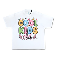 White cool kids club Urban Heavy Tee - MaliasSmallBusiness