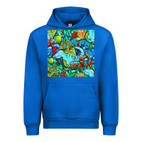 Cobalt boy child coffee cup and teddy bear with thunderbolts and camouflage s Urban Hoodie - BundleAndBundleShop
