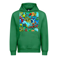 Emerald boy child coffee cup and teddy bear with thunderbolts and camouflage s Urban Hoodie - BundleAndBundleShop