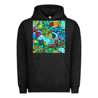 Pigment Black boy child coffee cup and teddy bear with thunderbolts and camouflage s Urban Hoodie - BundleAndBundleShop