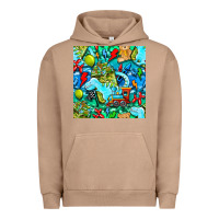 Pigment Burro boy child coffee cup and teddy bear with thunderbolts and camouflage s Urban Hoodie - BundleAndBundleShop