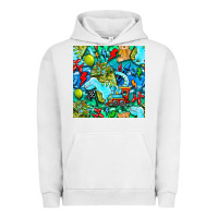 Pigment Lunar Rock boy child coffee cup and teddy bear with thunderbolts and camouflage s Urban Hoodie - BundleAndBundleShop