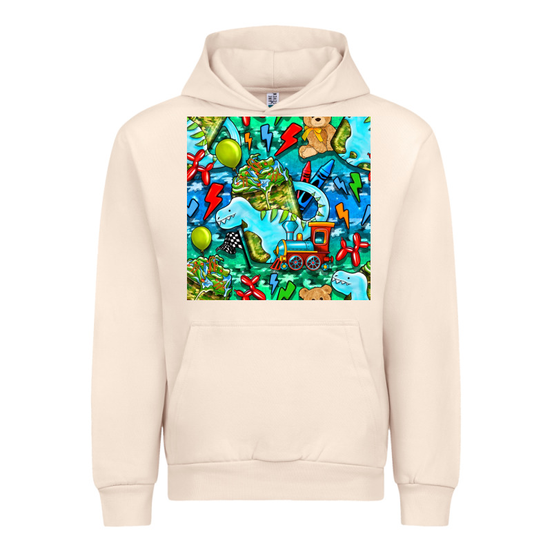 Boy Child Coffee Cup And Teddy Bear With Thunderbolts And Camouflage S Urban Hoodie by BundleAndBundleShop | Teevron