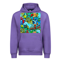 Tulip boy child coffee cup and teddy bear with thunderbolts and camouflage s Urban Hoodie - BundleAndBundleShop