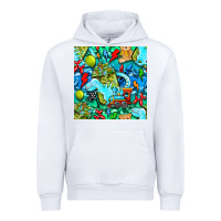 White boy child coffee cup and teddy bear with thunderbolts and camouflage s Urban Hoodie - BundleAndBundleShop