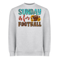 Heather Grey sunday is for football Heavyweight Sweatshirt - NancyCooperArtShop