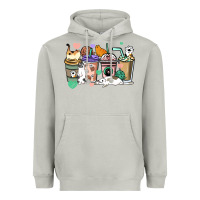 Moon Dust Cat coffee cups Heavyweight Hoodie - HowdyJamesFarm